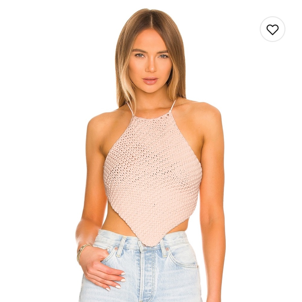 Halter crochet top handkerchief style